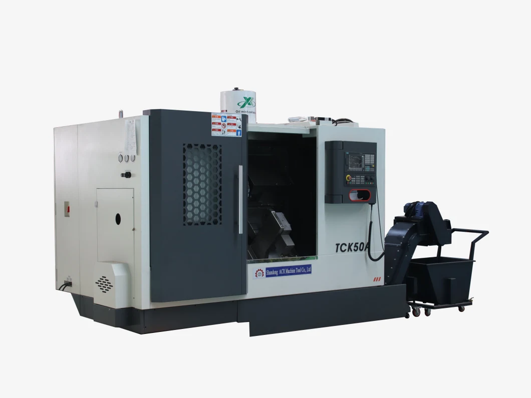 Factory Sales Tck50A Slant Bed Linear Guide CNC Lathe Machine